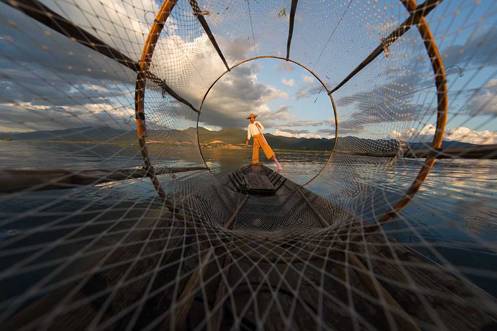 Fisherman on Inle Lake from Mark Prior