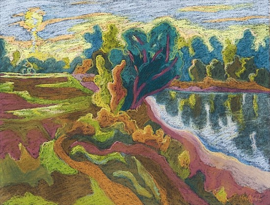 Idyll, 2008 (pastel on paper)  from Marta  Martonfi-Benke