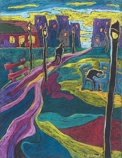Suburbia, 2006 (pastel on paper)  from Marta  Martonfi-Benke