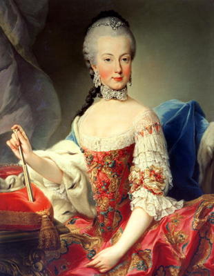 Archduchess Maria Amalia Habsburg-Lothringen, (1746-1804), eighth child of Empress Maria Theresa of from Martin II Mytens or Meytens