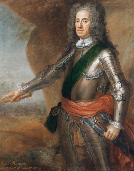 Field Marshal George Hamilton (1666-1737) Earl of Orkney from Martin Maingaud