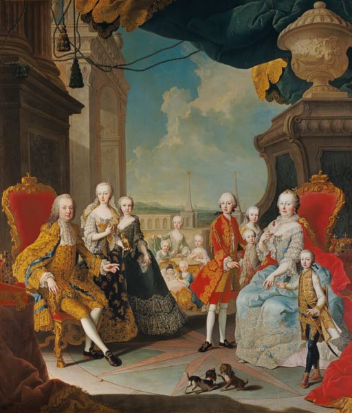 Maria Theresia in the circle of her family from Martin Mytens