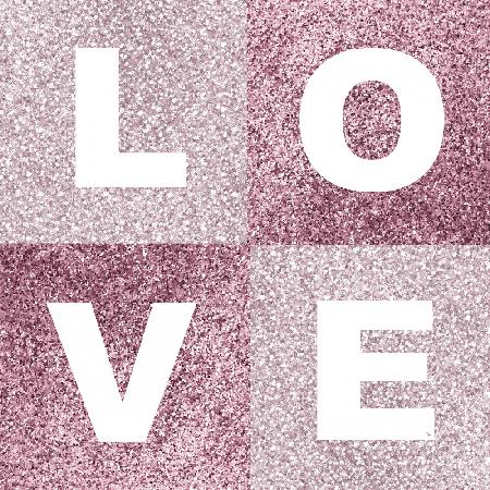 Pink Glitter Love