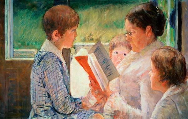 Mrs Cassatt Reading to her Grandchildren