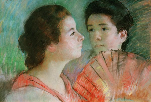 Cassatt / Two Sisters / Pastel drawing from Mary Cassatt