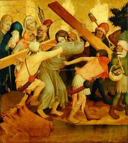 Christ Carrying the Cross, panel from the St. Thomas Altar from St. John's Church, Hamburg from Master Francke