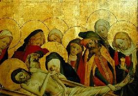 The Entombment, panel from the St. Thomas Altar from St. John's Church, Hamburg