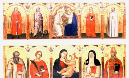 Coronation of the Virgin with Saints from Master of the Dominican Effigies