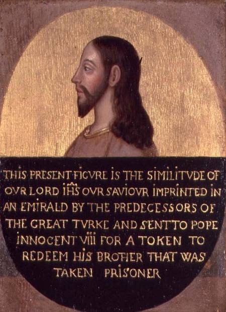 Profile of Christ from Master of the Emerald Icons