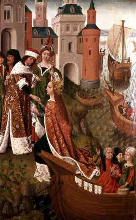 St. Ursula bidding Farewell to her Parents from Master of the Legend of St. Ursula