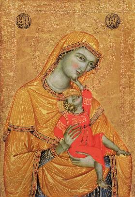 Virgin and Child, 1320 (tempera & gold on panel)