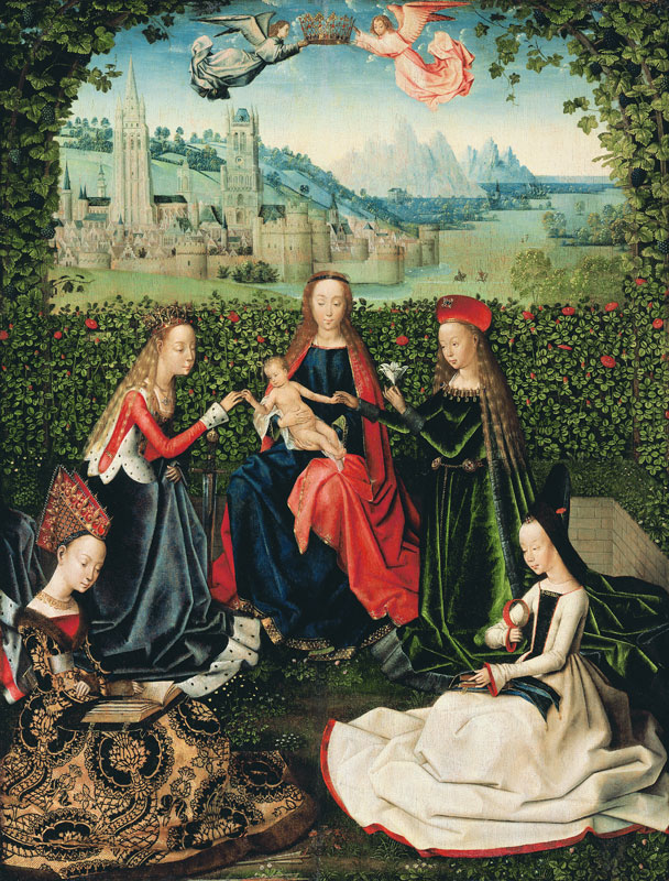 The Virgin of the Rose Garden, 1475-80 from Master of the St. Lucy Legend