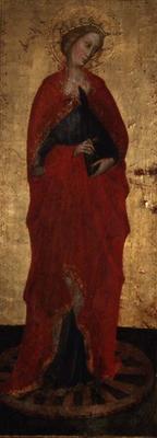 St. Catherine (tempera on panel) from Master of the Straus Madonna