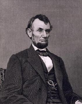 Abraham Lincoln, engraved from a photograph by William G. Jackman (engraving)