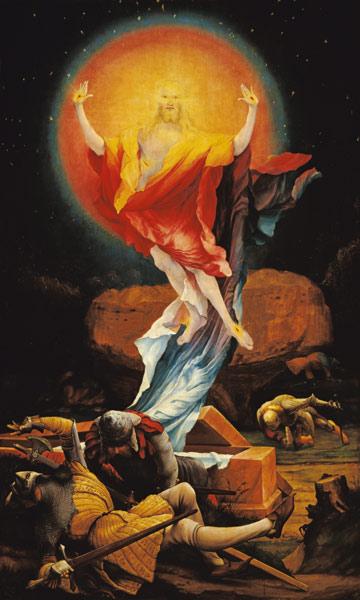 Resurrection of Christi, right inside wing of the Isenheimer altar
