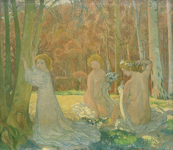 Figures in Spring Landscape from Maurice Denis