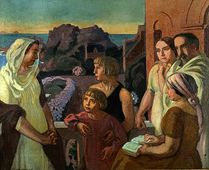 La Conversation sacré (the artist with his family in Perros-Guirec) from Maurice Denis