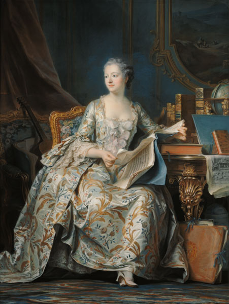 Madame Pompadour from Maurice Quentin de La Tour