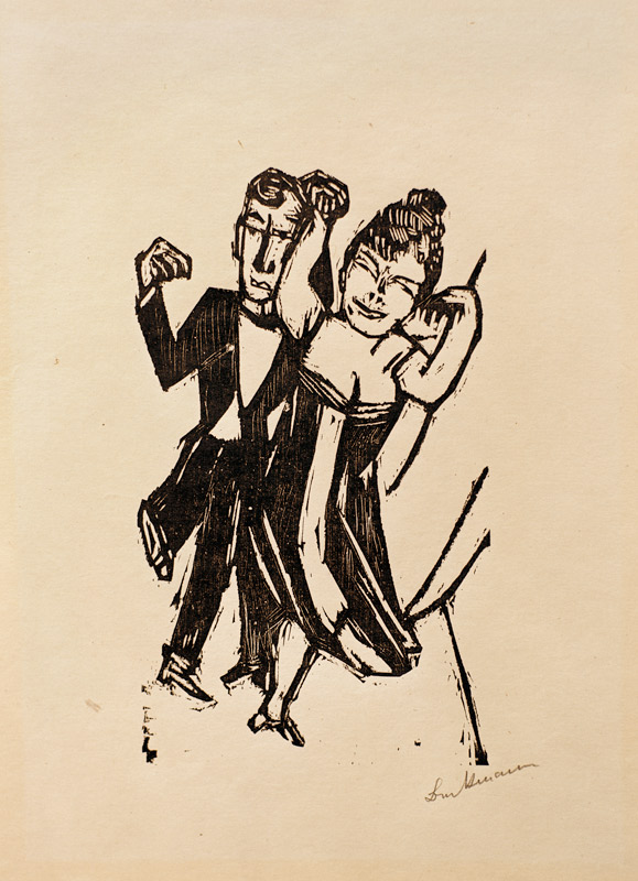 Little dancing couple from Max Beckmann