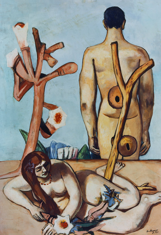 Man and Woman. 1932 (Adam and Eve) from Max Beckmann