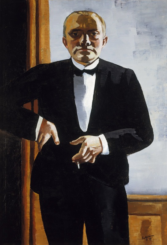 Self-portrait with dinner-suit from Max Beckmann