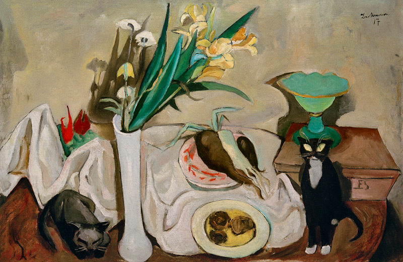 Still Life with Cats from Max Beckmann