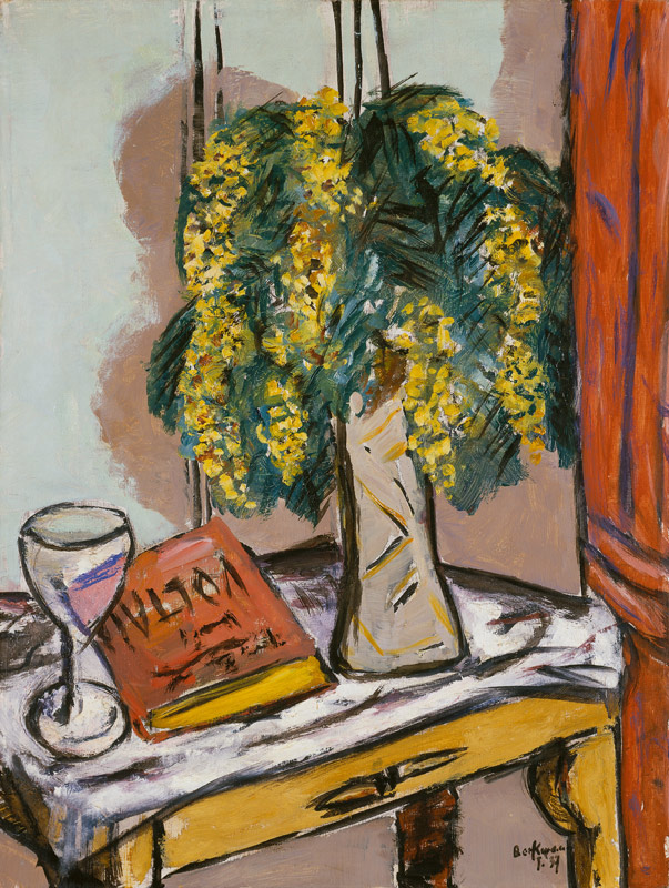 Still Life with Mimosas from Max Beckmann