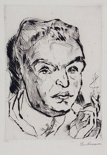 Portrait of Kasimir Edschmid. 1917 from Max Beckmann
