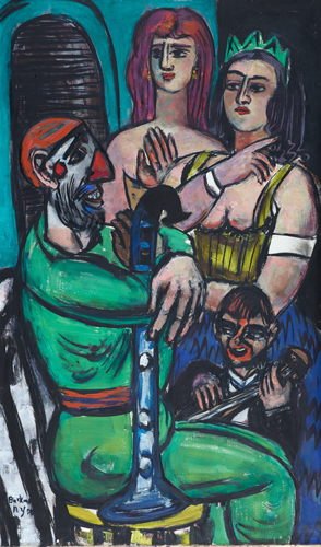 Clown with Women and little Clown. 1950. from Max Beckmann