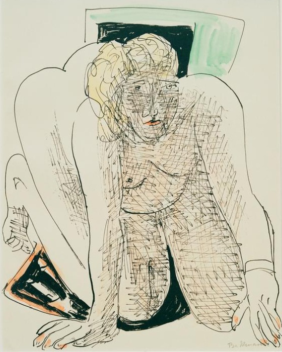 Crawling Woman (Kriechende Frau) from Max Beckmann