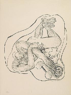 Day and Dream, Plate III - Sleeping Athlete (Schlafender Athlet).