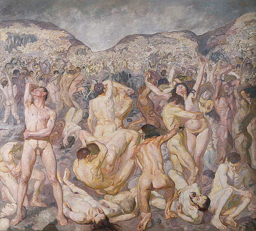 The Battle (Die Schlacht). 1907 from Max Beckmann