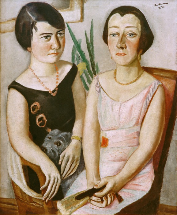 Double-Portrait of Marie Swarzenski and Carla Netter from Max Beckmann