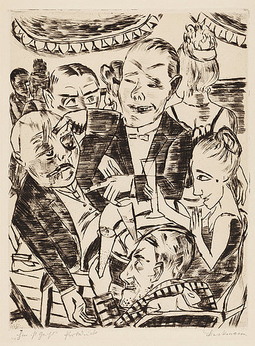 Here is Intellect (Hier ist Geist). 1921 (H. 208 II) from Max Beckmann