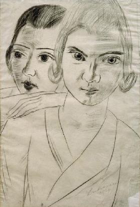 Pizchen und Quappi – Double Portrait Marie-Louise von Motesiczky and Mathilde von Kaulbach