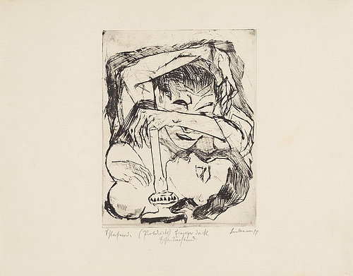 Schlafende. 1917 (H 123 l.) from Max Beckmann
