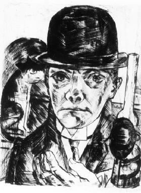 Self-portrait with Bowler Hat