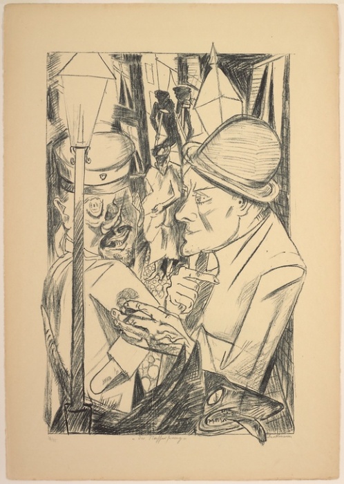 The Way Home, plate two from Die Hölle from Max Beckmann