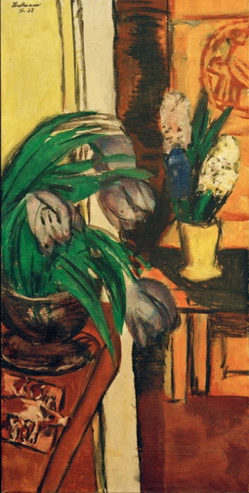 Violet tulips from Max Beckmann