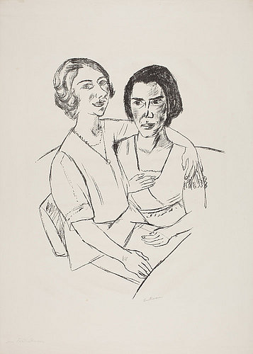 Zwei Frauen. 1922 (H 245 ll.) from Max Beckmann