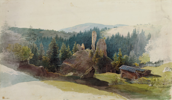 The ruin of the castle Diessenstein from Max Joseph Wagenbauer