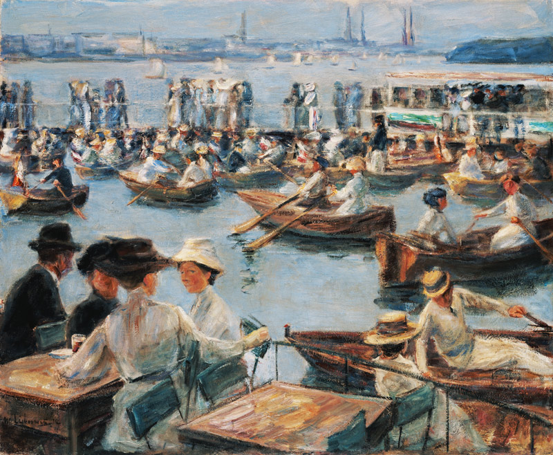 On the Alster in Hamburg from Max Liebermann
