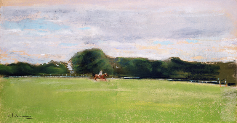 The Polo Field in Jenischs Park, 1902 (pastel on paper) from Max Liebermann
