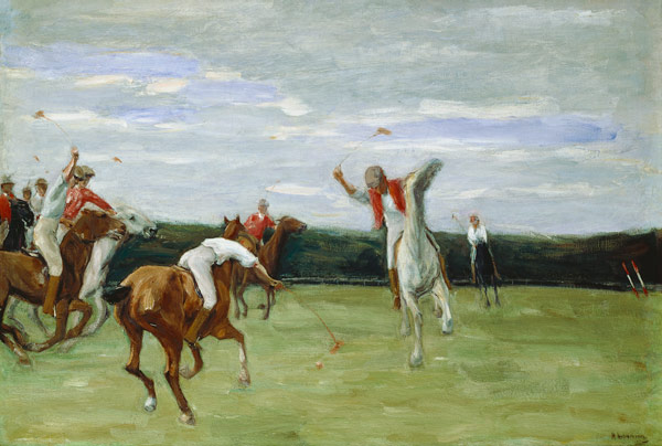 Polo player in Jenischpark, Hamburg, 1903 (oil on canvas) from Max Liebermann