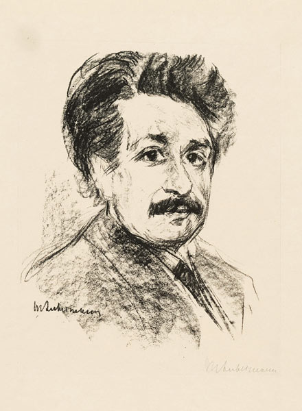 Portrait of Albert Einstein from Max Liebermann