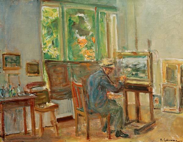 the artist in his studio at Wannsee