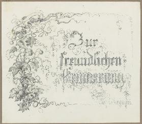 Zur freundlichen Erinnerung 1852