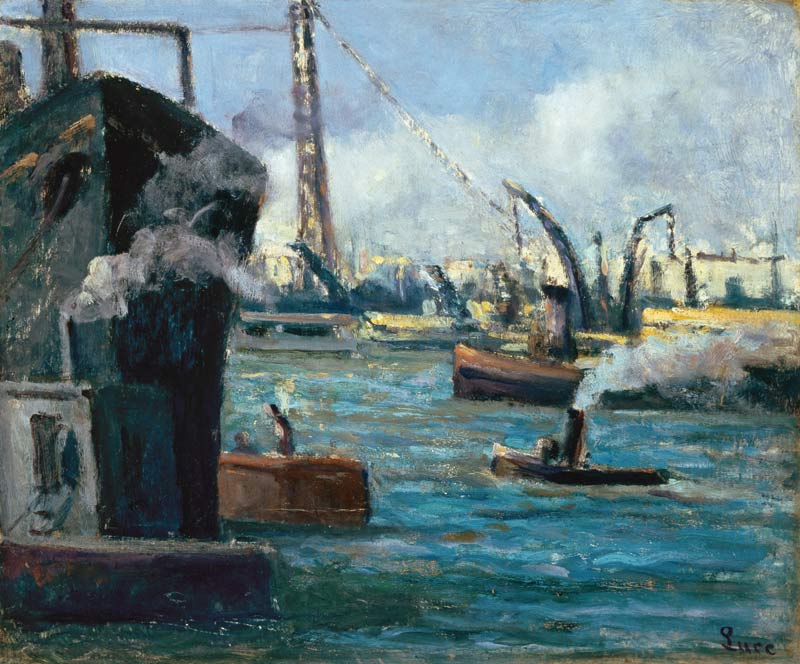 In the port of Rouen from Maximilien Luce