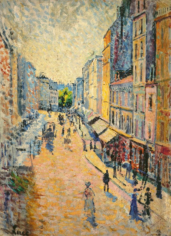 The Rue of the Abbesses. from Maximilien Luce