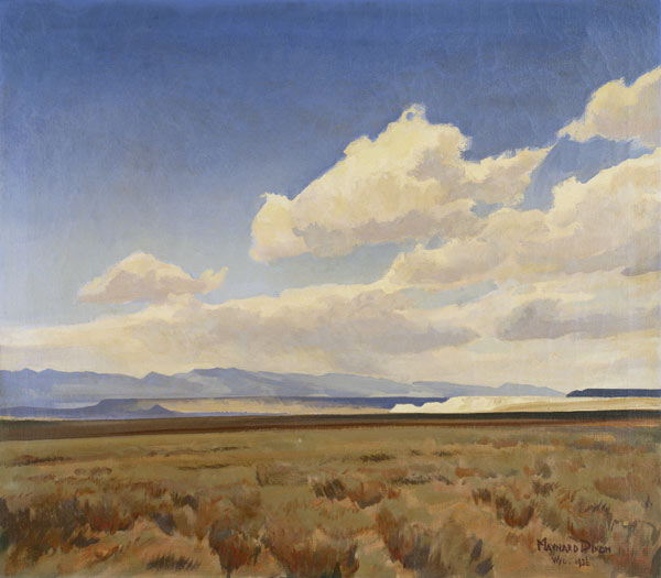 painted Landschaft Wyoming) in (Winds - or print Wyoming hand as Maynard Dixon art of